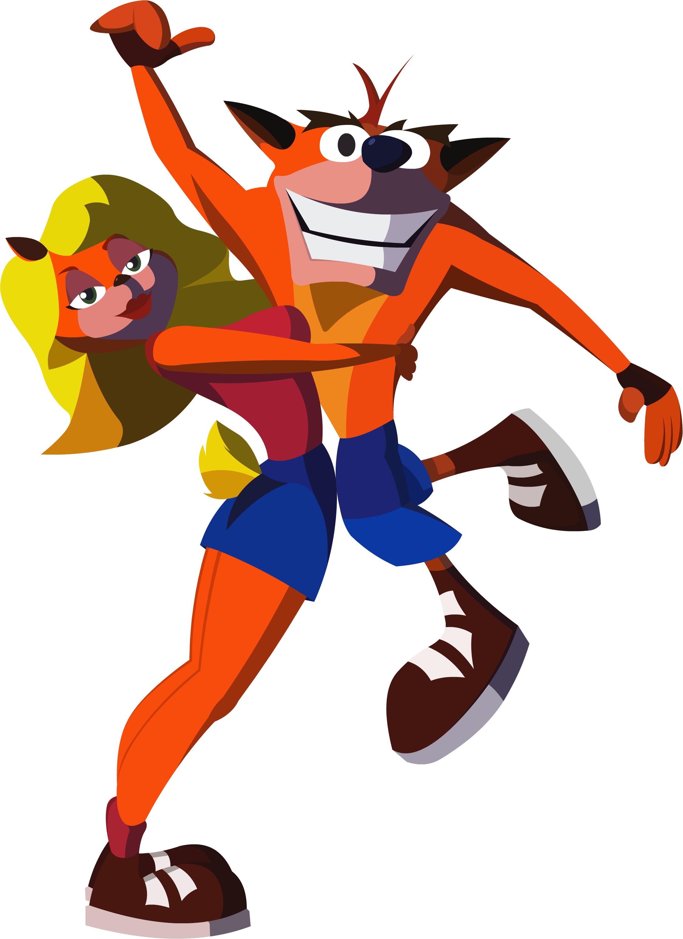 Crash And Tawna Bandicoot (2181x3000)