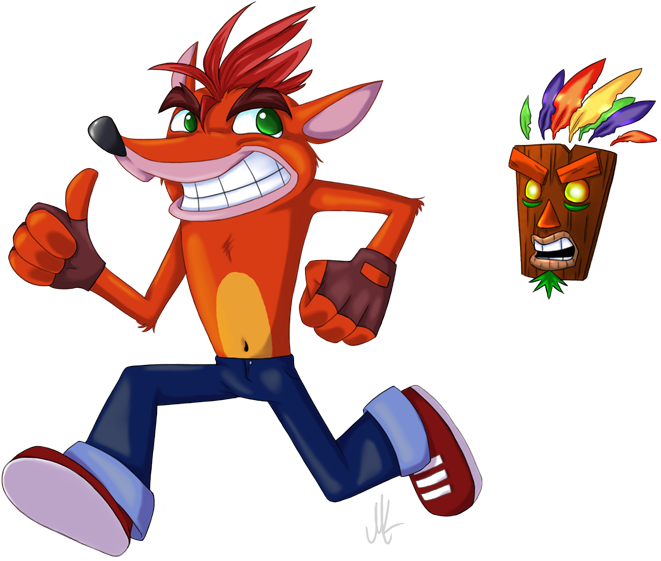 Crash Bandicoot Character With Tattoos (800x640)