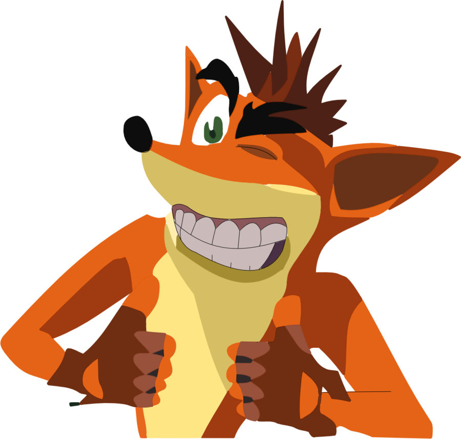 Crash Bandicoot Vector By Dekudescole - Crash Bandicoot Thumps Up (900x857)