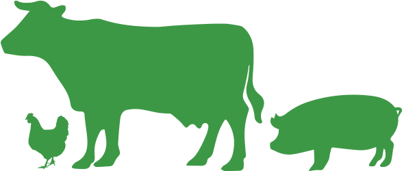 Ox Clipart Animal Food - Cow Silhouette (600x300)