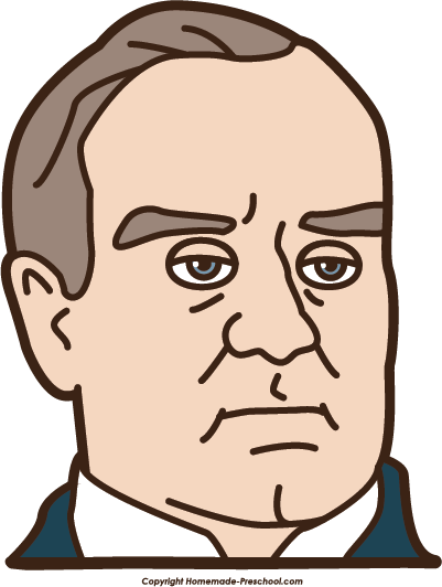 Click To Save Image - William Mckinley Cartoon Version (401x532)