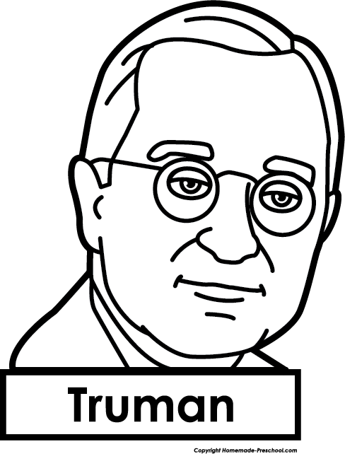 Click To Save Image - Harry S Truman Drawing (488x642)