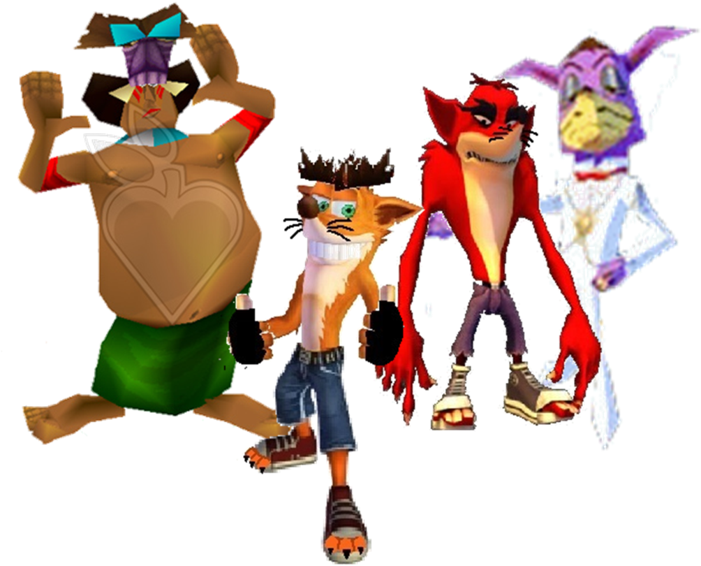 Crash Bandicoot Anti-heroes By Bandidude - Crash Bandicoot Papu Papu (1024x821)