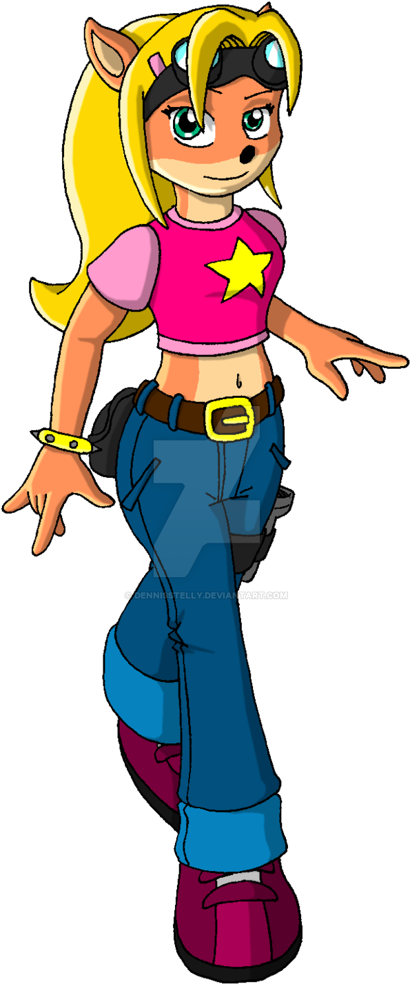 Coco Bandicoot Fanart By Dennisstelly Coco Bandicoot - Coco Crash Bandicoot Fanart (600x1433)
