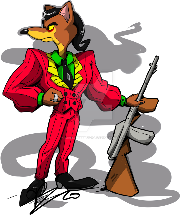 Pinstripe Potoroo Crash Bandicoot Final By Sirblazepercival - Crash Bandicoot Pinstripe Potoroo (800x960)