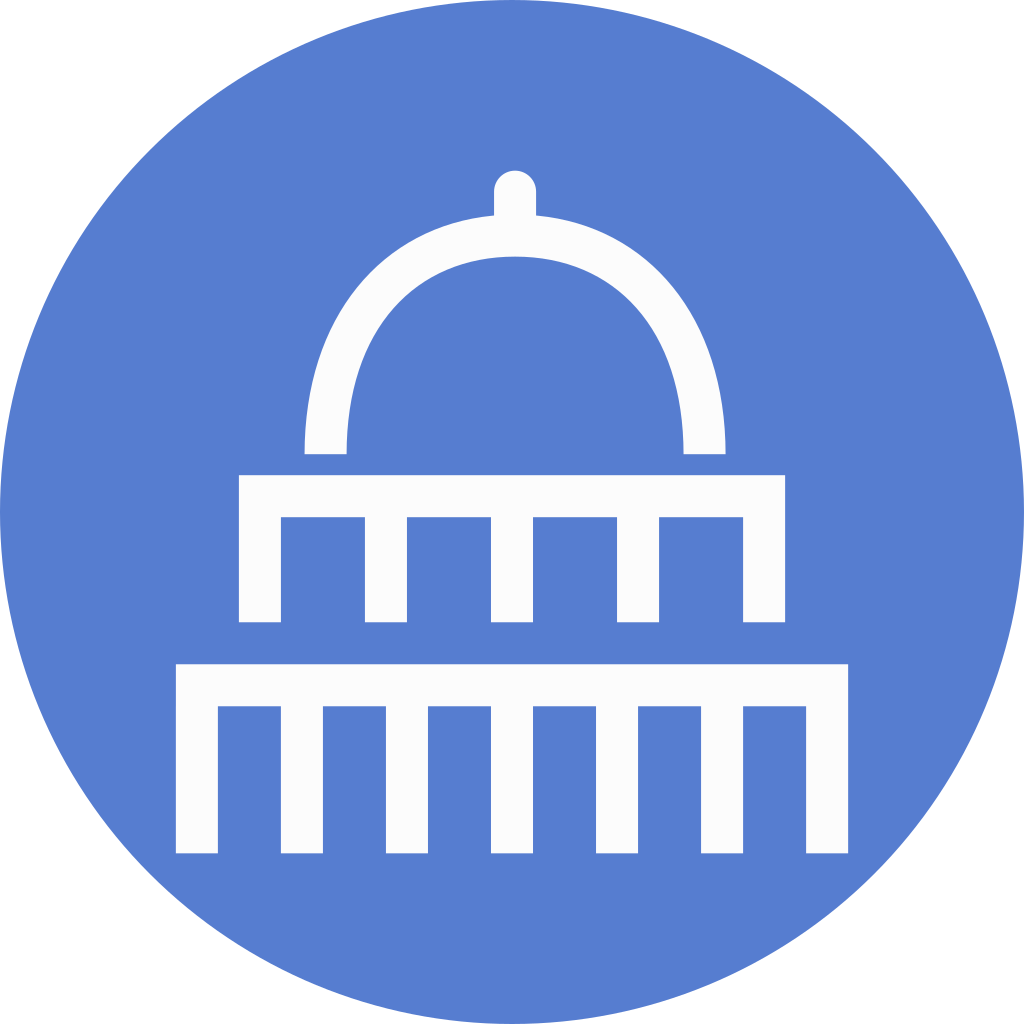 Election United States Capitol Outline Icon - Icon (1024x1024)