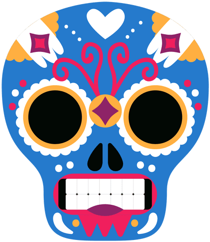Mexican Mask-folk Art Mexico Skull Clip Art - Mexican Mask (512x512)