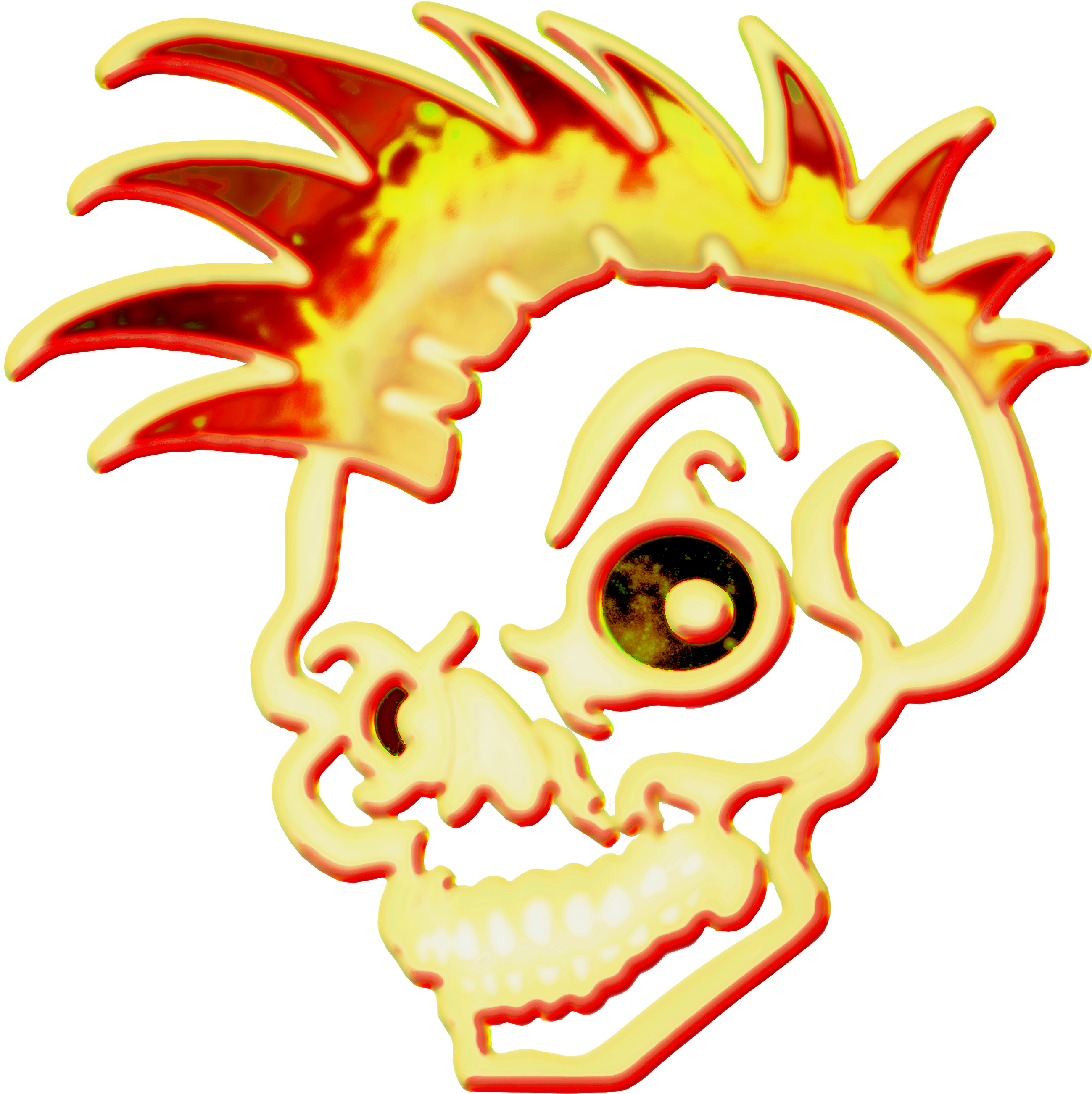 Bone Naked Skull 4 By Bonenakedgraphix Bone Naked Skull - Naked Skull (2651x2657)