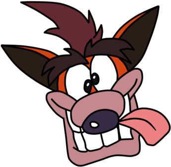 Crash Bandicoot By Peetzaahhh2010 - Crash Bandicoot Face Png (400x375)