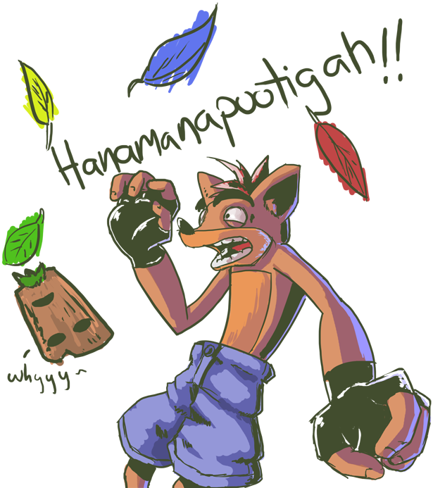 Fanart By Dizzybone - Crash Bandicoot (615x693)