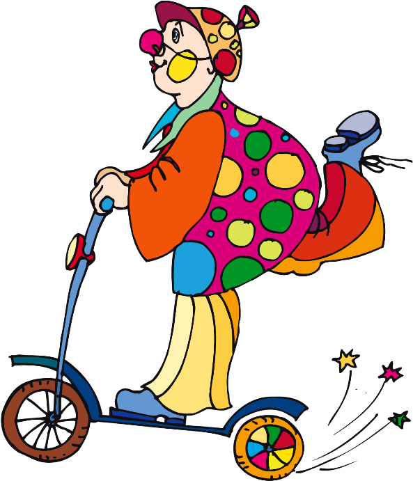 Clowns - Quenalbertini - Circus - Clipart - Photo, - Clown Vector (650x768)