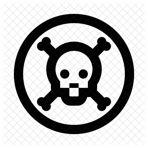 Skull Crossbones Icon - Prevention Of Lung Cancer (512x512)