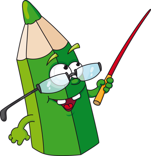2 - Pencil Teaching Clipart (484x500)