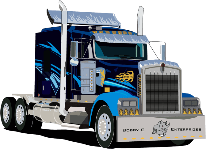 Tow Truck Clip Art - Semi Truck Clipart Png (800x601)