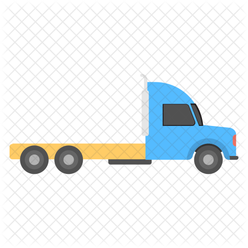 Semi Tractor Icon - Semi-trailer Truck (512x512)