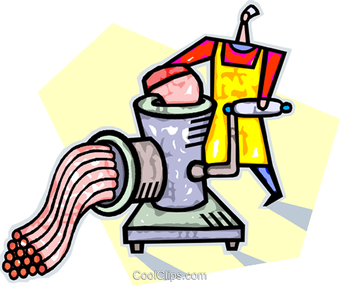 Meat Grinder Royalty Free Vector Clip Art Illustration - Meat Grinder Royalty Free Vector Clip Art Illustration (480x404)