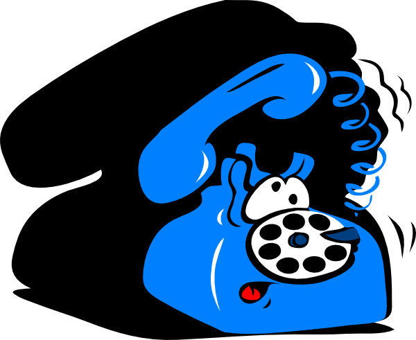 Ringing Phone Clip Art (600x491)