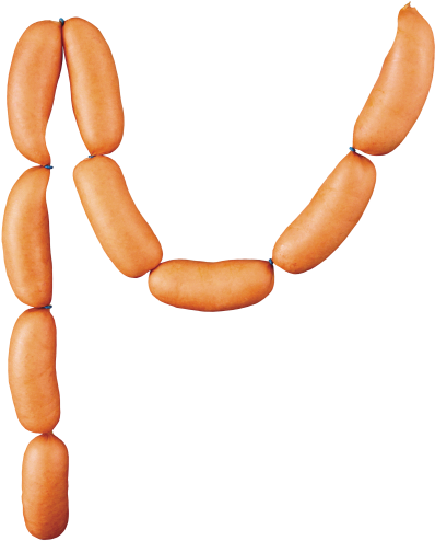 Small Sausages Png Clipart - Transparent Background Sausage Clipart (446x500)