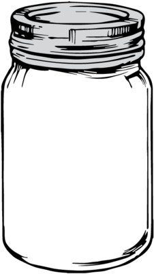 Mason Jar Clipart Transparent Png - Masontops.com Pickle Pebbles 4 Pack - Glass Fermentation (300x427)
