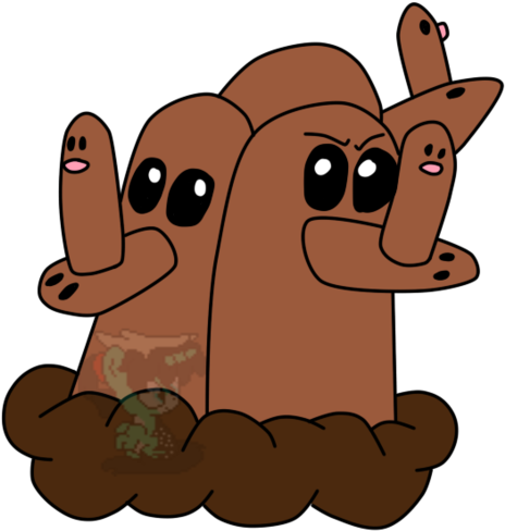 Canidae Art Mammal Dugtrio - Dugtrio (600x548)