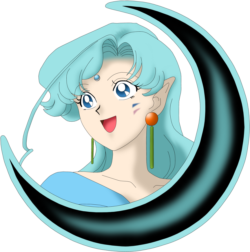 Fisheye Crescent Head By Anthro7 - Sailor Moon (900x894)
