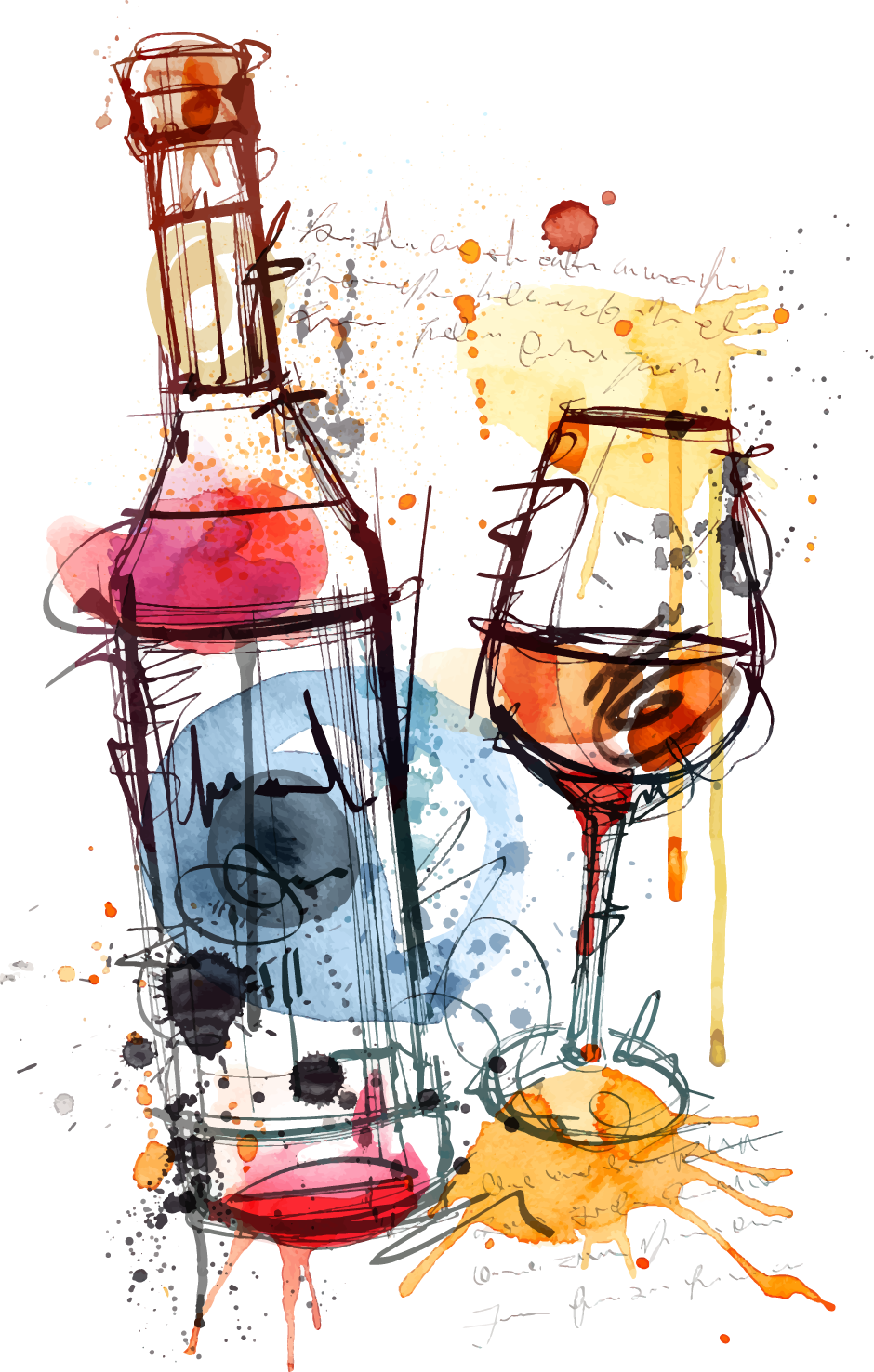 Red Wine Bottle Rosé Clip Art - Wine Bottle Design Art (940x1476)