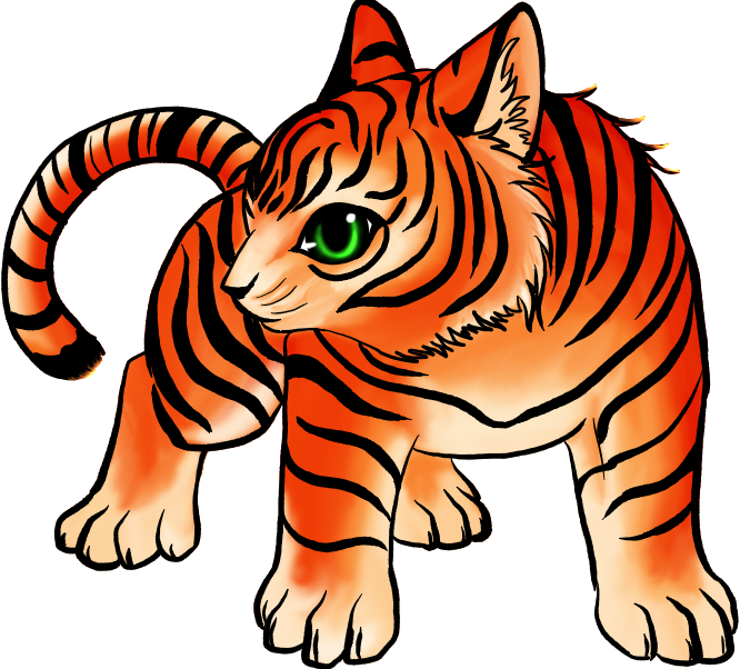 Tiger By Phoenixkai - Tiger Drawing Chibi (666x602)
