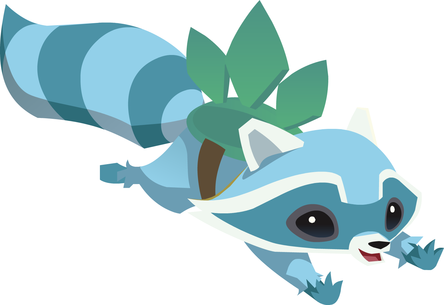 Blue Raccoon - Portable Network Graphics (1551x1065)