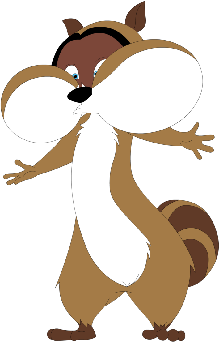 Rj The Racoon Bigger Puffy Cheeks By Dachshunddestroyer - Squirrel Full Cheeks Cartoon (721x1108)
