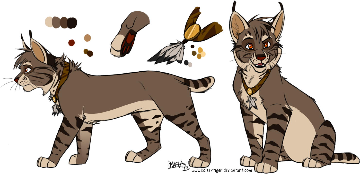 Drawn Tiger Anime - Lynx Drawing Anime (1496x726)