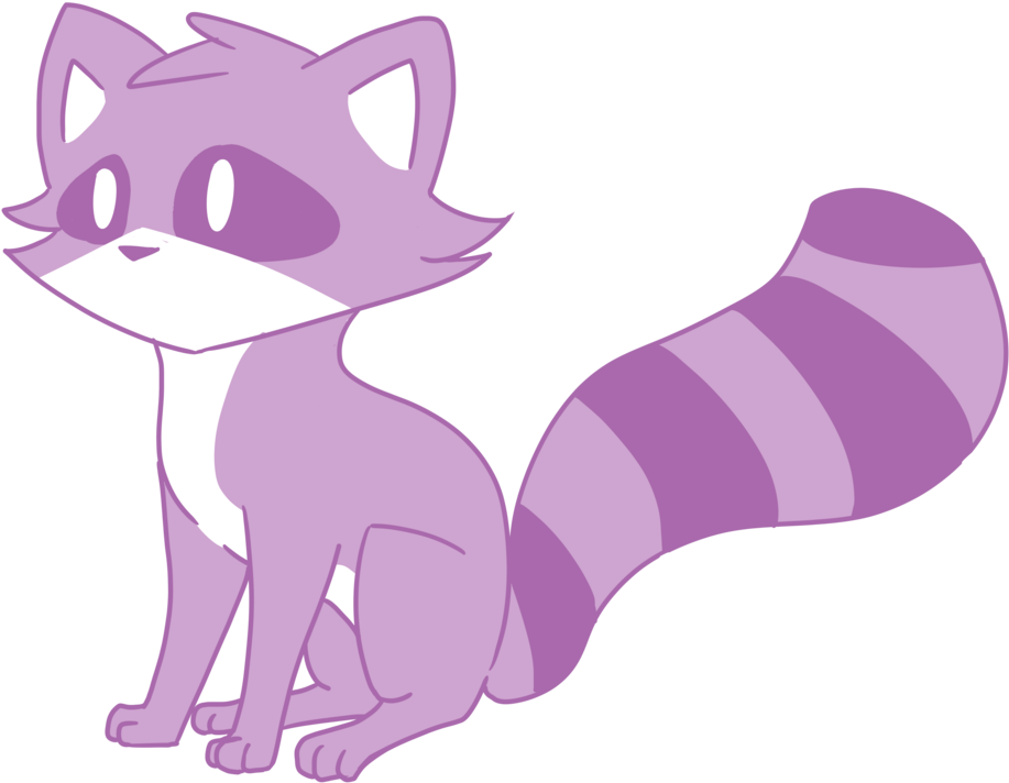 Purple Raccoon By The-cashew - Purple Raccoon (1024x853)