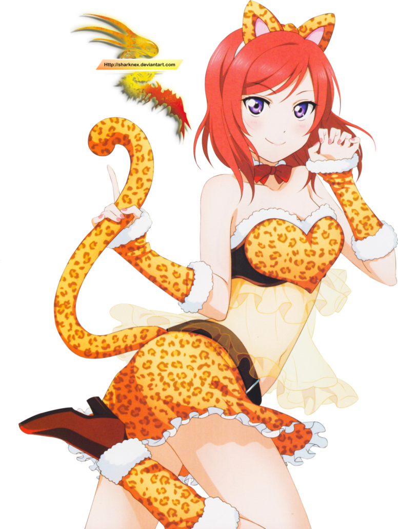 Love Live School Idol- Nishikino Maki Tiger Render - Love Live Maki Leopard (776x1030)