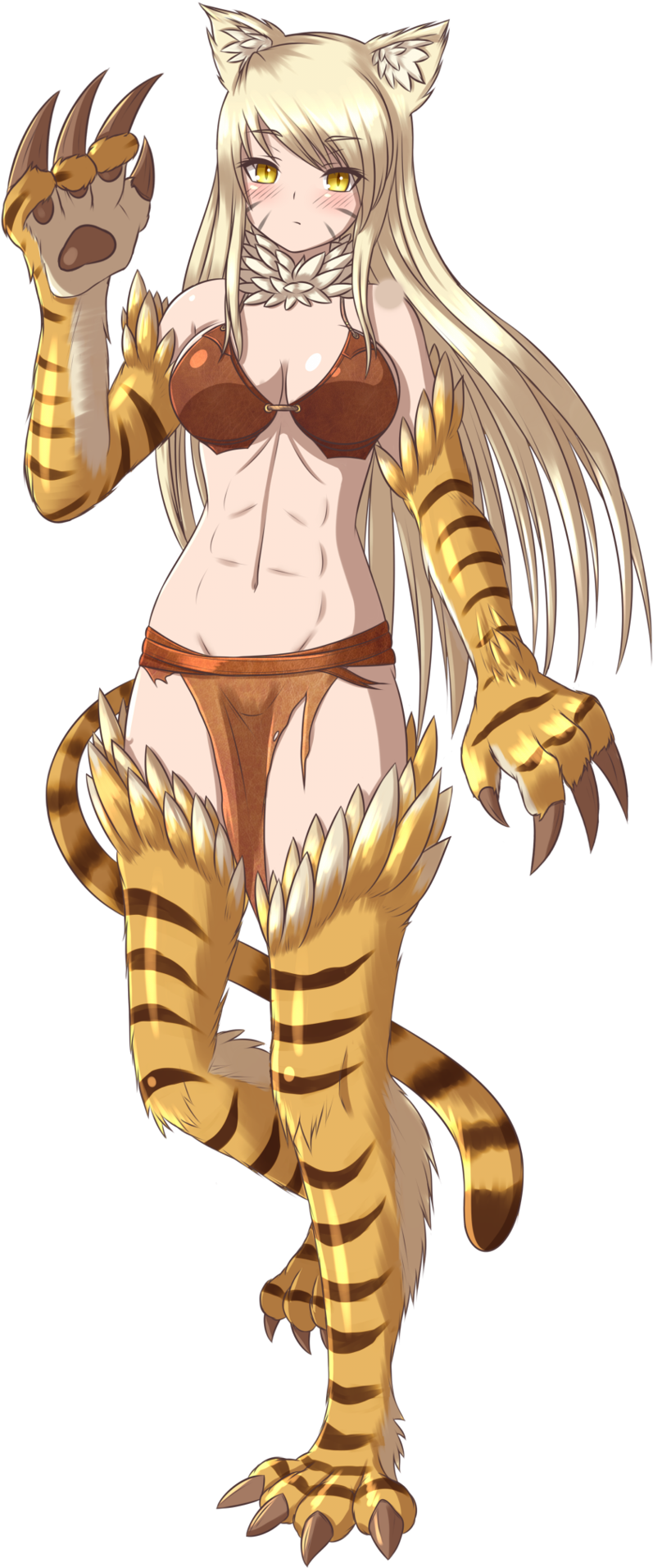 Tiger Girl By Twistedscarlett60 Tiger Girl By Twistedscarlett60 - Cartoon (1024x1946)