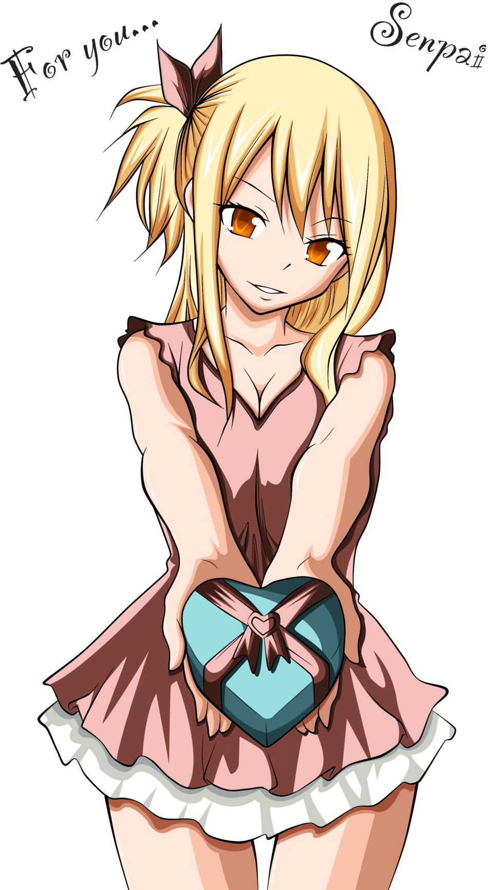 A Gift From Me To You By Zahradesu - Cartoon (1024x1733)