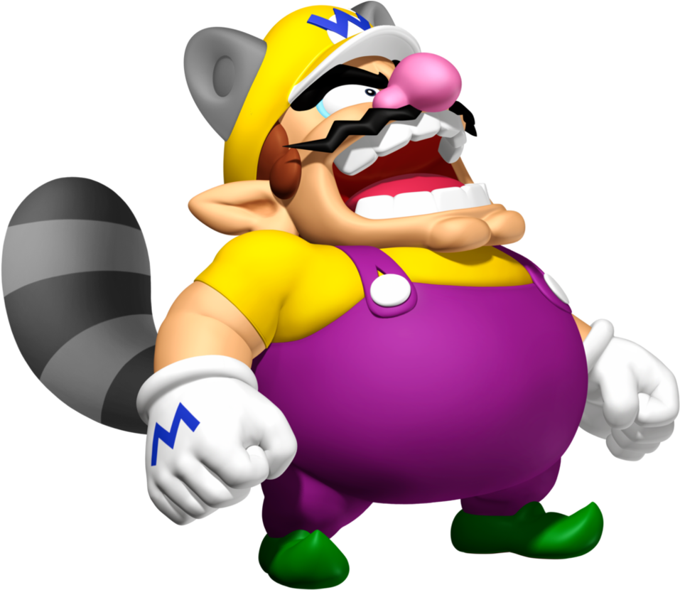 3d Raccoon Wario By Koopshikinggeoshi - Super Mario 3d World Wario (964x829)