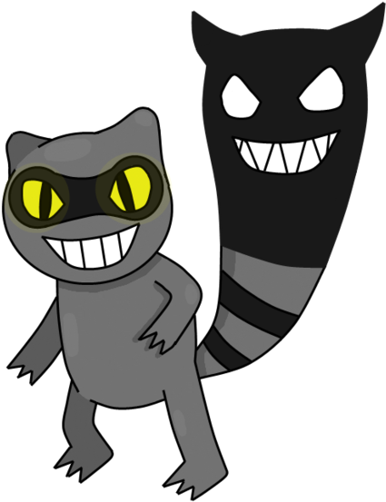 Racoon Fakemon By Specktr0m - Cartoon (600x601)