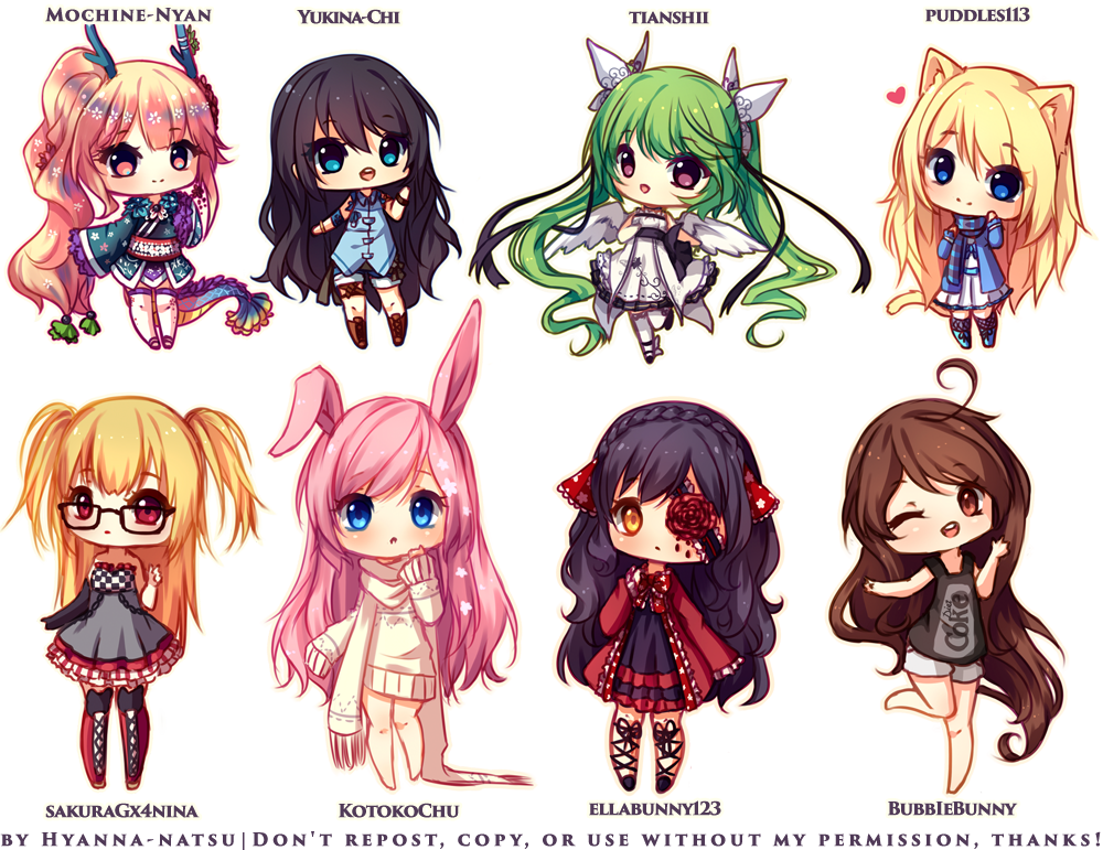 And More Chibis By Hyanna-natsu On Deviantart - And More Chibis By Hyanna-natsu On Deviantart (1000x771)