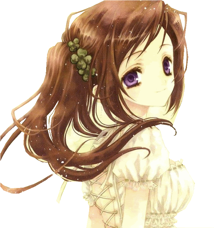 Image - Anime Girl With Brown Hair (800x728)