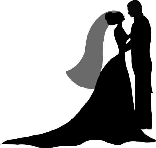 M Como Preparar Tu Boda Manualidades,tutoriales - Wedding Couple Silhouette (500x472)