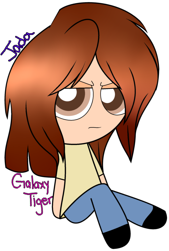 Collab With Galaxy Tiger By Jada The Artist - Cartoon (790x1011)