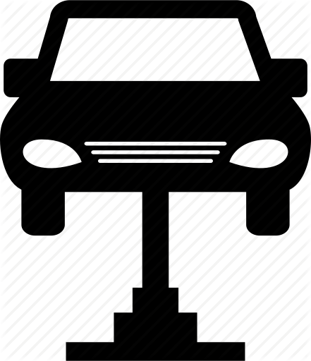 Car, Fix, Garage, Maintenance, Mechanic, Protection, - Car In Garage Icon (441x512)
