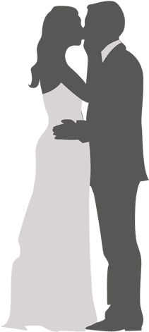 Romantic Wedding Couple Kissing - Pareja Besandose Png (512x512)