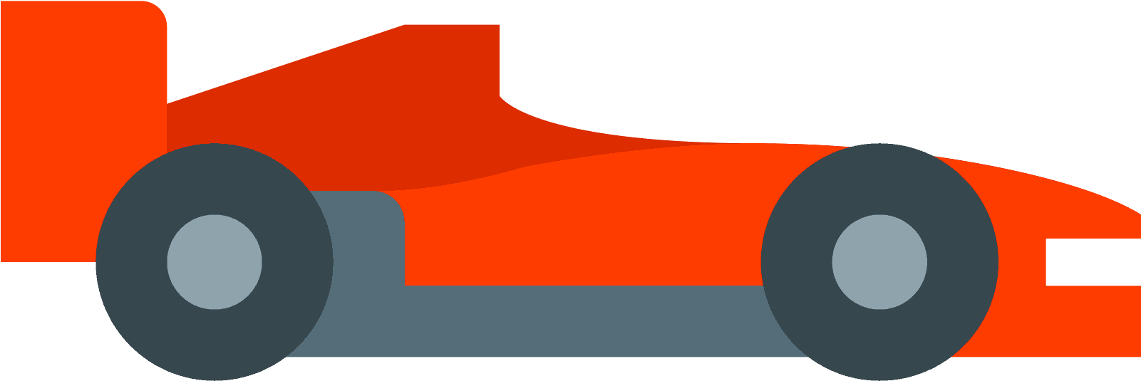 F1 Car Icon - F1 Car Side View (1600x1600)