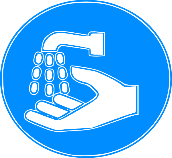 Hand Wash Sign Clip Art At Clker - Lavando As Mãos Vetor (600x552)