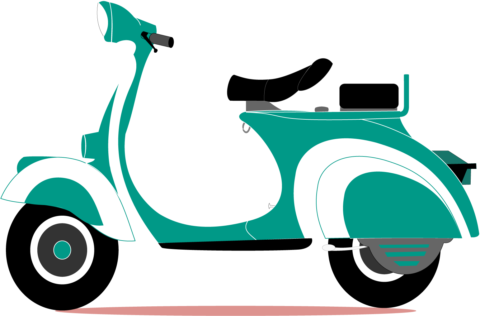 Scooter Car Vespa Metro Vancouver Piaggio - Funlife Vintage Motorcycle Canvas Art Print Painting (1700x1700)