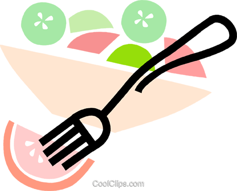 Schüssel Salat Vektor Clipart Bild - Schüssel Salat Vektor Clipart Bild (480x386)