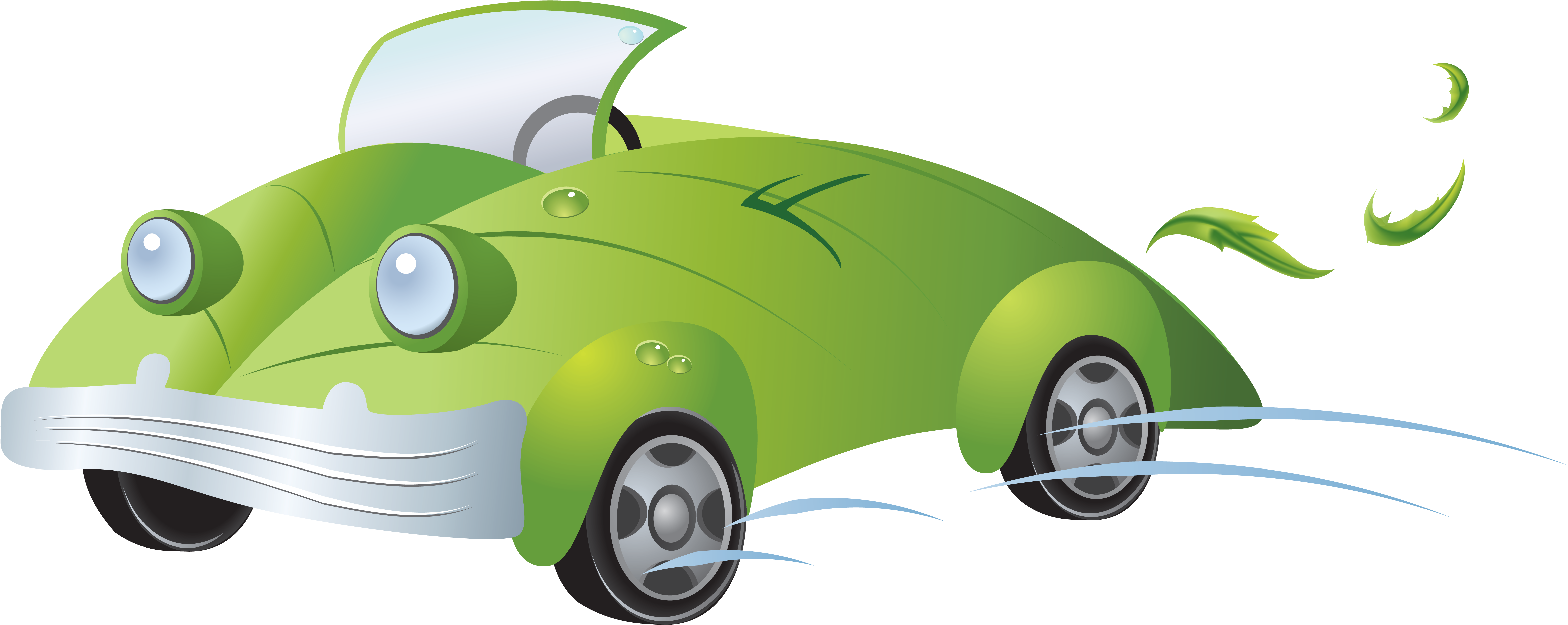 Eco Green Car Png Clipart - Car (6269x2575)