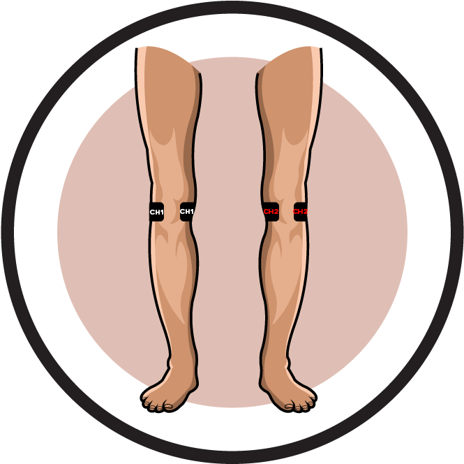 Knee Arthroscopy Post-operative Pain Electrode Pad - Tens Placement For Knee Pain (708x700)