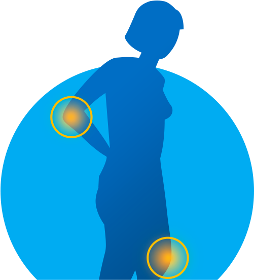 Answers Woman With Pain - Circle (598x598)