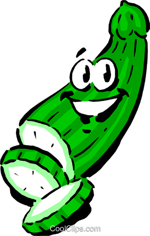 Cartoon Cucumber Png (307x480)
